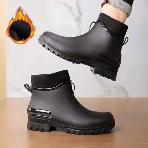 남성 RXL632I4 방한 털안감 스타일 방한 겨울 숏 레인부츠 TAIN