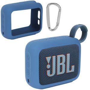 [미국배송] JBL GO 4 휴대용 스피커와 호환되는 레바코트 실리콘 커버(블루 커버)