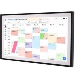 디지털 캘린더, 15.6인치 벽 플래너 및 집안일 차트, 충전식 풀 HD 터치스크린 디스플레이, 휴대용 스마트 가족 오거나이저, 이벤트 플래너, 책상 벽걸이 가능, 구독 없음, 아빠 엄마를 위한 크리스마스 선물