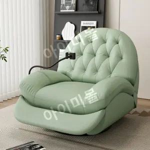 좌식 북유럽 쇼파 힐링 패브릭 1인 소파 리클라이너