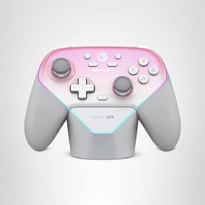 PC / 스위치 iOS 안드로이드용 GameSir 슈퍼노바 무선 게이밍 컨트롤러, 1000Hz 폴링 속도, 홀 효과 스틱 및 트리거, 고무화 그립, RGB 조명, 1000mAh - 핑크