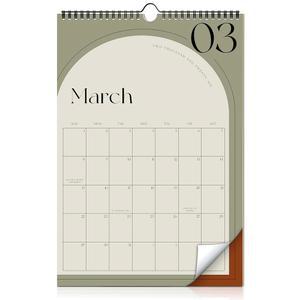 Aesthetic 2025-2026 벽 달력 - 2025년 6월부터 2026년 12월까지 실행 쉬운 정리를 위한 완벽한 벽걸이 플래너