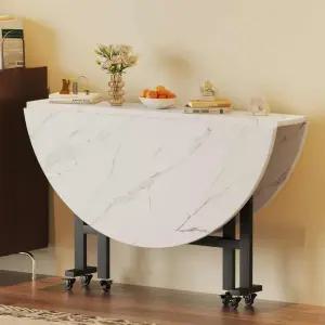 테이블 원탁 대형 식탁 인용 대리석 원형 업소용 접이식