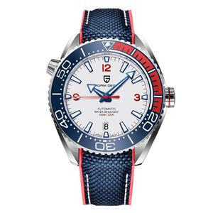 [미국배송] 남성용 파가니 디자인 시계 자동 기계 스포츠 다이빙 일본 무브먼트 손목시계