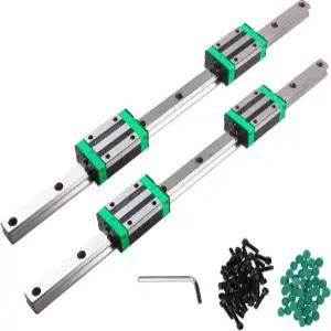 DIY CNC 라우터 선반 밀을 위한 ANWOK 선형 레일 2PCS HGR15 가이드 11.9인치(300mm) + 4PCS HGH15CA