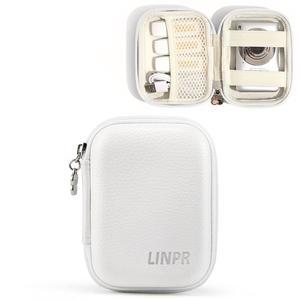 Linpr CAMKORY, KODAK PIXPRO FZ45 /FZ55, 캐논 IXUS 285 HS, Lecran용 디지털 카메라 케이스, 액세서리 SD 카드용 메시 포켓이 있는 소형 여행용 컴팩트 홀더 (화이트)