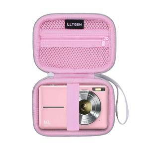 LTGEM 디지털 카메라 케이스, CAMKORY /KODAK /Fleafer /Lecran /Qumcou /Anteam /ROQIOO /QUOLODOO 카메라, USB 케이블 및 SD 카드와 호환, 핑크(케이스만 해당)