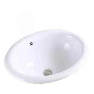 반매립 타원형 세면대 인테리어 화장실 카페 욕실 원형 탑볼