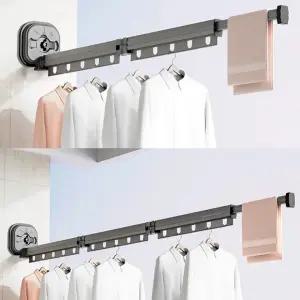 실내 흡착식 빨래건조대 베란다 빨래대 무타공 빨래걸이