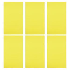 파티킬 A4 사이즈 가이드 리딩 시트, 6pcs 보정 조명 젤 필터 컬러 오버레이 투명 필름, 옐로우