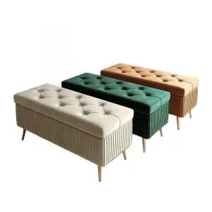 벤치 수납장 수납쇼파 벨벳 침대 수납소파 3인