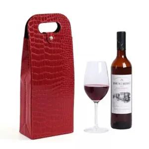 클래식가죽와인캐리어2구캠핑와인백크로커레드 WPR128S9