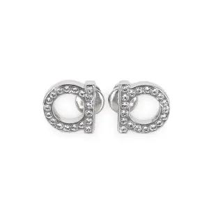 페레가모 여성 간치니 크리스탈 이어링(실버) 760123 696577