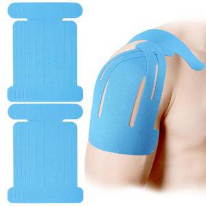 어깨 지지 안정성 근육 스포츠를 위한 어깨용 10pcs 운동학 테이프, 통기성 및 라텍스 프리 절단 스티커 스트립