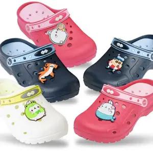 어린이 고무 샌들 가벼운 미끄럼 슬리퍼 아동 물놀이 샌들 여름 아쿠아 수영장 슈즈