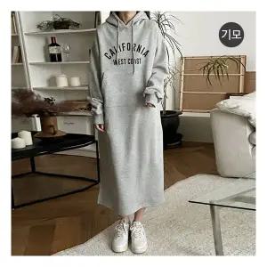 마미누리임부복 기모 캘리 후드롱원피스 겨울 임산부원피스 177077