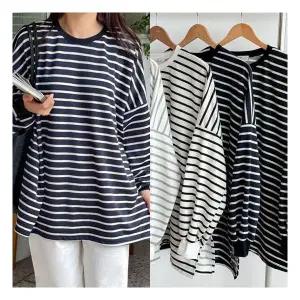 마미누리단가라 트임박스티 빅사이즈 여성의류 임부복 긴팔 177039