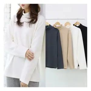 마미누리밍크털 반폴라티 겨울 폴라티 임산부 임부복 이너티 여성 기본티 177025