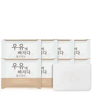 우유에 빠지다 비누 올인원 클렌징 세수비누 100g 16개