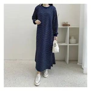 마미누리와우 단가라 롱원피스 임산부 가을원피스 임부복 177014