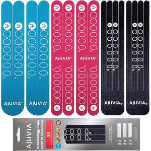 아주비아 합성 운동학 테이프, 최대 14일 지속, 근육통 및 관절 지지를 위한 저자극 프리컷 K 테이프 탄력 붕대 - 10