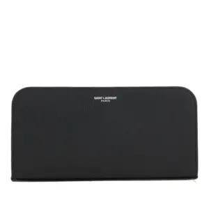 엠보스드 로고 그레인 드 푸드르 지퍼 랩어라운드 지갑 534290 BTY0N1000