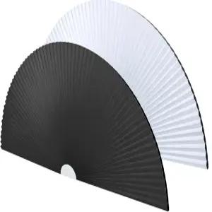 아치 윈도우 쉐이드 블랙아웃 셀룰러 허니콤 블라인드 반원형 무선 드릴 단열 자외선 차단 절단 및 설치가