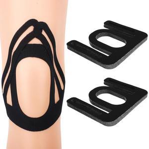 무릎용 프리컷 운동학 테이프 20개, 방수 및 라텍스 프리 무릎 지지 패치 스티커 운동성 메니스커스 스포츠 근육 탄력 스트립 안정성