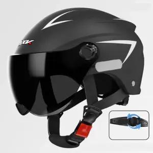 하프페이스 오토바이 가벼운 경량헬멧 듀얼렌즈 바이크 반모 헬멧 프리사