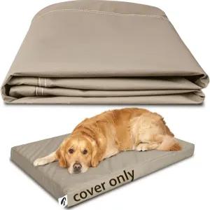 광딘 지퍼 인조 가죽 개 상자 커버 방수 헤어프루프 닦기 간편한 세척 가능 애완동물 침대 라이너