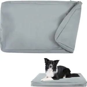 개 침대 커버 교체 세탁 가능 지퍼가 달린 상자 패드 옥스포드 시트 제거하기 쉬운 반려동물 머리카락