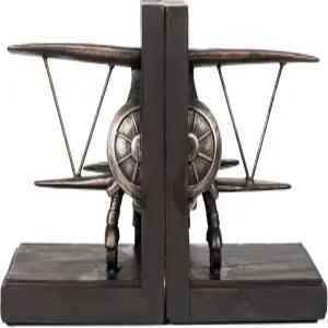 로만 기프트웨어 홈 데코 매일 선물 7.75인치 H 항공기 북엔드 종교적 영감 내구성(4x3x7)