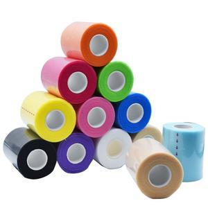 TGANNYOCR 프리랩 테이프 12팩, 11가지 색상 7.9cm(2.76인치) x 9.9m(11야드) 축구용 운동용 테이프, 폼 스포츠 언더랩, 손목 발목 언더랩 붕대, 헤어용 헤드밴드 (풍부한 색상)