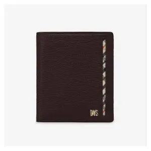 [롯데백화점]닥스 액세서리 [선물포장/쇼핑백동봉]브라운 가죽 골드로고 중지갑 DBWA9F913W3