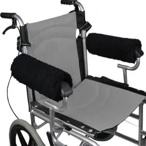 위비포그 휠체어 팔걸이 패드 2팩 커버 노인 및 소프트 메모리 폼 쿠션 액세서리 사무실/운송 의자 스쿠터