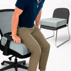 바이브 시트 및 의자 쿠션 - 노인용 사무실 휠체어 책상 자동차 소파 컴퓨터 사용용 커버가 있는 폼 패드