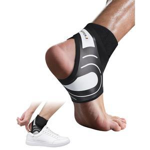 Jaffick 여성용 남성용 발목 보호대, 신발이 있는 깃털처럼 가벼운 편안함, , 스포츠, 달리기, 운동, 및 관절 안정성을 위한 지지 랩, 오른발