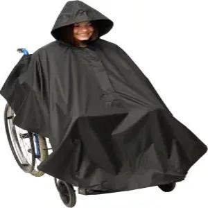 브램블 - 방수 휠체어 판초 커버 전신 방풍 및 비로부터 보호 모빌리티 스쿠터 휠체어를 위한 유니버설 핏