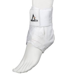 Active Ankle AS1 Pro 레이스업 발목 보호대, 남성 및 여성용 끈이 있는 화이트 지지대, 배구, 럭비, 농구, 로우 프로파일, 화이트, 미디엄