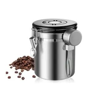 304스텐 타임다이얼 원두커피통 TBEAN150 실버