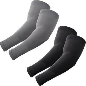 록선 플러스 사이즈 팔 소매, UV 자외선 차단 쿨링 스포츠 커버 남성/여성용 컴프레션