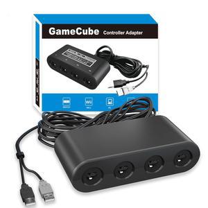 ClouDream 게임큐브 컨트롤러용 어댑터, WII U, 스위치 및 PC용 Super Smash Bros 어댑터. 터보 진동 기능 지원. 드라이버와 랙 없음. 어댑터