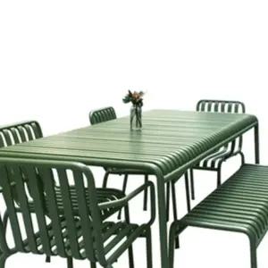 야외 테이블 의자 체어 식당 방수 철제테이블 접이식 라탄