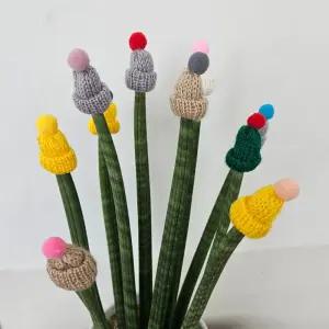 신상 미니 화분꾸미기 색상랜덤 추천제품 10P 털모자 인형