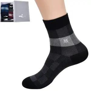 격자 신사 신상 추천제품 디자인 중목 양말0065nv