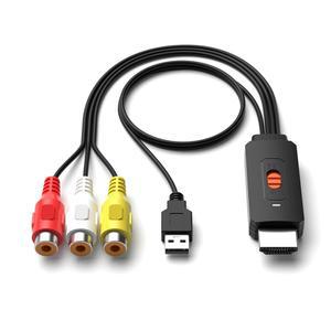 Dingsun RCA to HDMI 컨버터 어댑터 지원 4:3 /16:9 스위치 PS2 /PS3 /N64 /Wii /VHS /VCR /블루레이 플레이어 등.