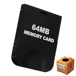 64MB(1019 블록) 고속 게임큐브 메모리 카드, 닌텐도 및 Wii 콘솔 액세서리 키트와 호환되는 게임 카드 (블랙)