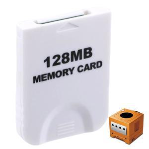 128MB(2043 블록) 게임 메모리 카드, 큐브 앳 닌텐도 /Wii 오리지널 콘솔 액세서리 키트와 호환 (화이트)