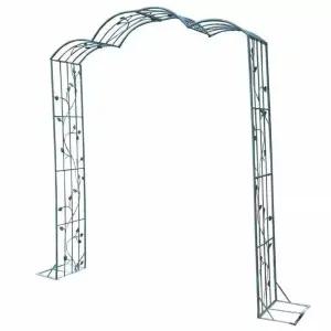 아치형 대문 철제 꾸미기 장미 터널 펜스 흰색 게이트