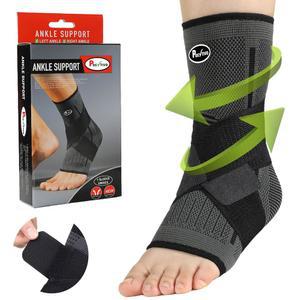 POSYTIVO 남성 및 여성용 발목 보호대 안정화 - 발목, , 아킬레스건염 을 위한 조절 가능한 | 배구 농구 부상 회복을